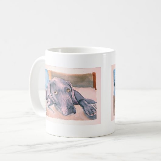Weimaraner Tasse (Vorderseite Links)