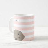 Weimaraner Tasse (Vorderseite Links)