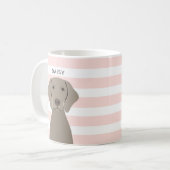 Weimaraner Tasse (Vorderseite Links)