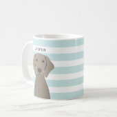 Weimaraner Tasse (Vorderseite Links)