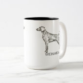 Weimaraner Tasse (VorderseiteRechts)