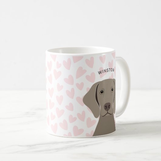 Weimaraner Tasse (VorderseiteRechts)