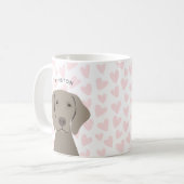 Weimaraner Tasse (Vorderseite Links)