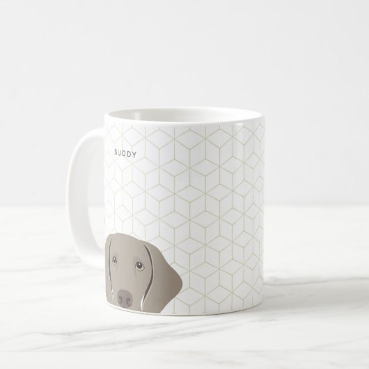 Weimaraner Tasse (Vorderseite Links)