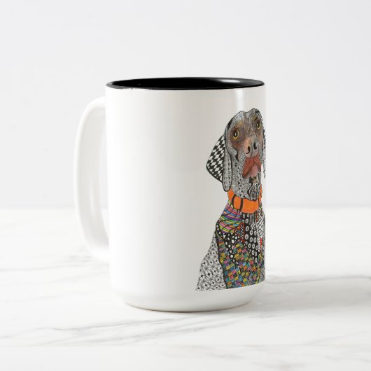 Weimaraner Tasse (Vorderseite Links)