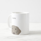 Weimaraner Tasse (Vorderseite Links)