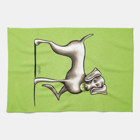 Weimaraner Tennis Pro Handtuch (Horizontal)