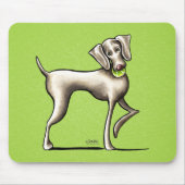 Weimaraner Tennis Pro Mousepad (Vorne)