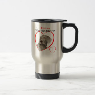 Weimaraner Travel Mug Reisebecher
