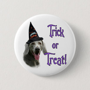 Weimaraner Trick Button