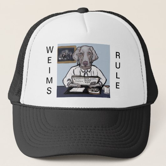 Weimaraner Truckerkappe (Vorderseite)