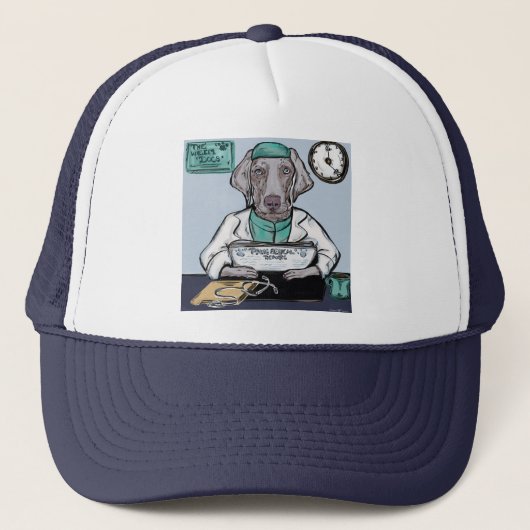 Weimaraner Truckerkappe (Vorderseite)