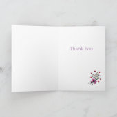 Weimaraner und Rose Dankeskarte (Innenseite)