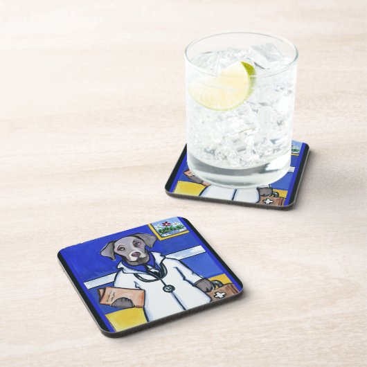 WEIMARANER UNTERSETZER (Rechte Seite)