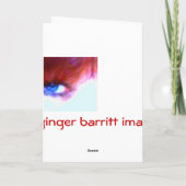 Weimaraner Valentine Feiertagskarte (Rückseite)