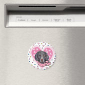 Weimaraner Valentine Magnet (In Situ (Geschirrspüler))