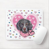 Weimaraner Valentine Mousepad (Mit Mouse)