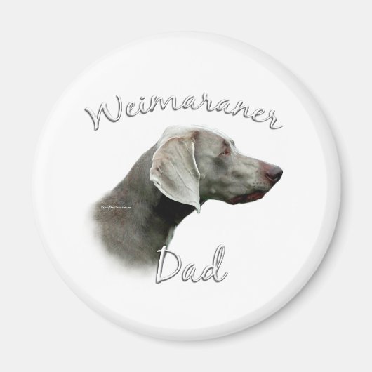 Weimaraner Vater 2 Magnet (Vorne)