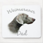 Weimaraner Vater 2 Mousepad (Vorne)