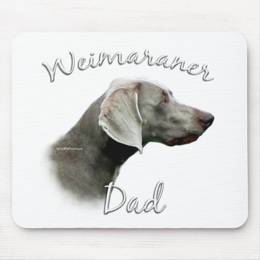Weimaraner Vater 2 Mousepad (Vorne)