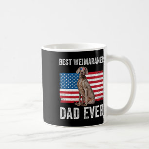 Weimaraner Vater American Flag Hund Lover Eigentüm Kaffeetasse