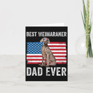 Weimaraner Vater American Flag Hund Lover Eigentüm Karte