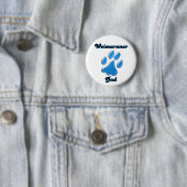 Weimaraner Vater blauer Druckknopf Button (Beispiel)