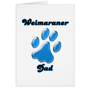 Weimaraner Vater blauer Pawprint