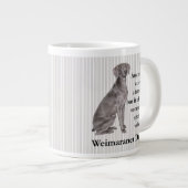 Weimaraner Vater Jumbo Tasse (Vorderseite Rechts)