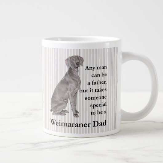 Weimaraner Vater Jumbo Tasse (Rechts)