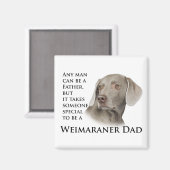 Weimaraner Vater Magnet (Vorderseite/Rückseite)