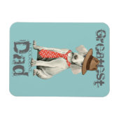 Weimaraner Vater Magnet (Horizontal)