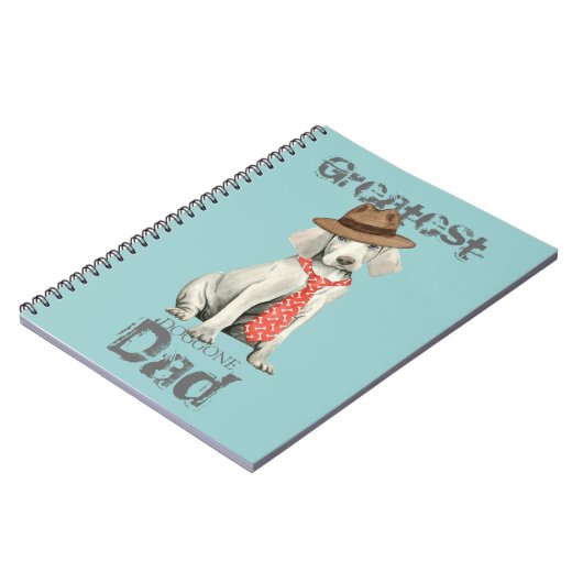 Weimaraner Vater Notizblock (Linke Seite)