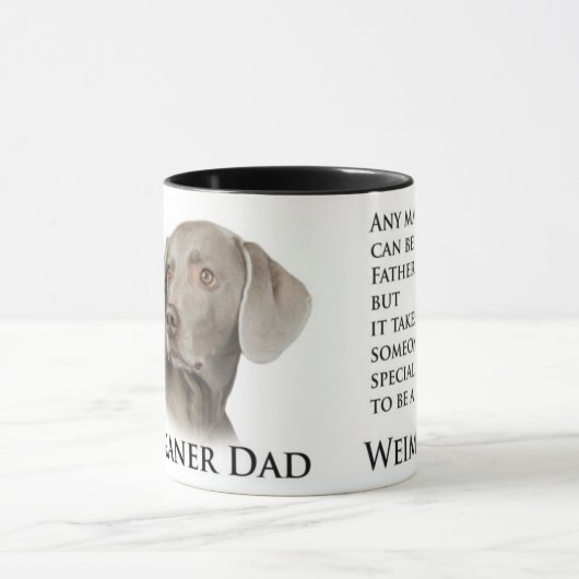 Weimaraner Vater-Tasse Tasse (Zentrum)