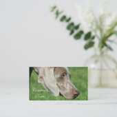 Weimaraner Visitenkarten Visitenkarte (Stehend Vorderseite)