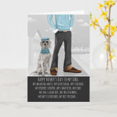 Weimaraner vom Tag des Hundes Karte (Gelbe Blume)