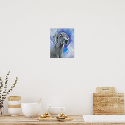 Weimaraner Wall Print Poster (Küche)