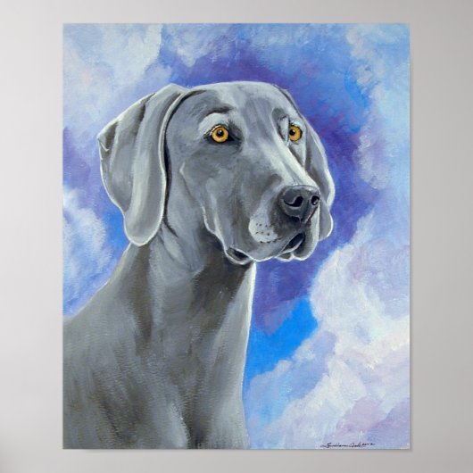 Weimaraner Wall Print Poster (Vorne)