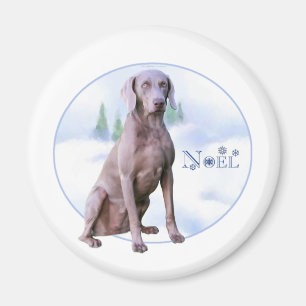 Weimaraner Weihnachten - Magnet