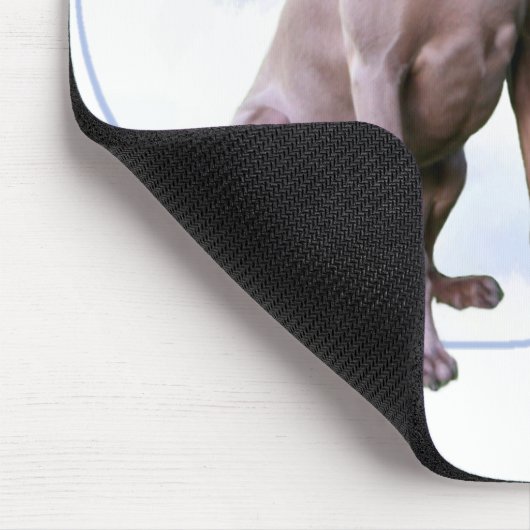Weimaraner Weihnachten Mousepad (Ecke)