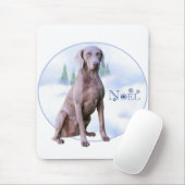 Weimaraner Weihnachten Mousepad (Mit Mouse)