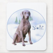 Weimaraner Weihnachten Mousepad (Vorne)