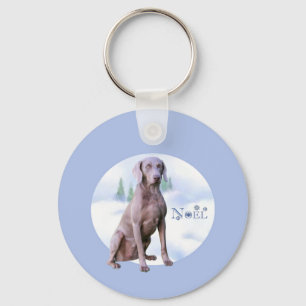 Weimaraner Weihnachten Schlüsselanhänger