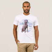 Weimaraner Weihnachten T-Shirt (Vorne ganz)