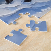 Weimaraner Weihnachtsboot-Feiertag Puzzle (Seite)