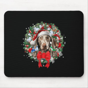 Weimaraner Weihnachtsfeier Dekoration Xmas Pajama Mousepad
