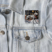 Weimaraner Weihnachtsfeiertage Button (Beispiel)