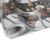 Weimaraner Weihnachtsfeiertage Geschenkpapier (Rolleneckpunkt)