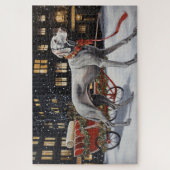 Weimaraner Weihnachtsfeiertage Puzzle (Vertikal)