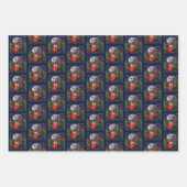 Weimaraner Weihnachtsgeschenke Geschenkpapier Set (Vorderseite 3)